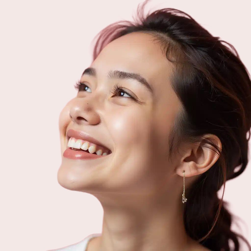 Smiling woman skincare hero